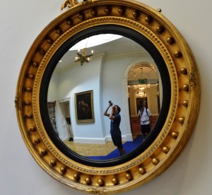 C taking photo inside Dublin Palace