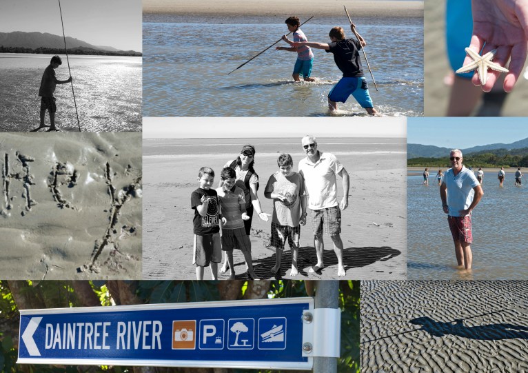 Spear fishing in Daintree 